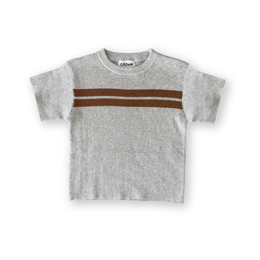Grown Twin Striped Ribbed Tee