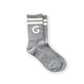 Grown Stripe Logo Socks Grey Marle