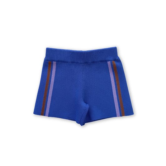 Grown Organic Knitted Milano Shorts Ultramarine