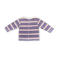 Grown Cotton Sports Stripe Long Sleeve Tee Mauve