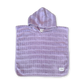 Grown Bubble Terry Towelling Poncho Mauve Small