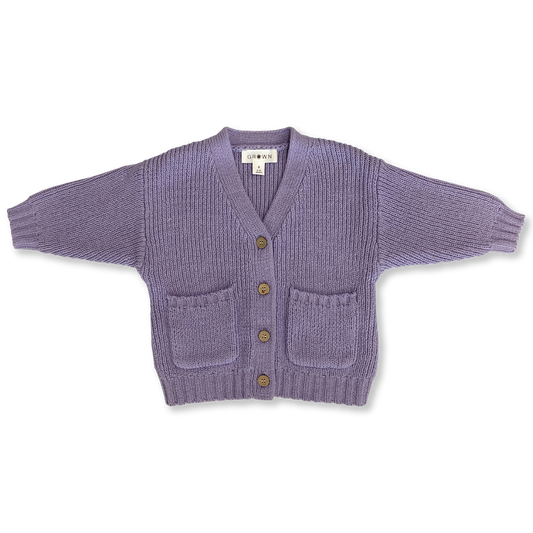 Grown Pocket Cardigan Iris