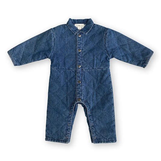 Grown Quilted Hemp Denim Boiler Suit