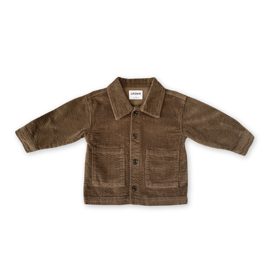 Grown Organic Cord Shirt Jacket Espresso *Pre-order*