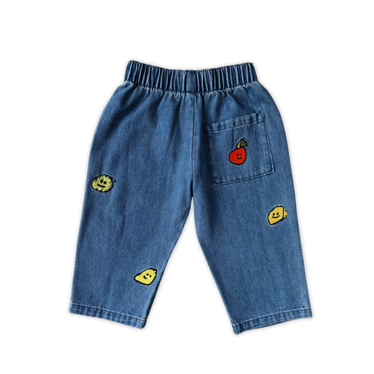 Grown Organic Fruit Salad Denim Pants