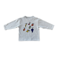 Grown Organic Fruit Salad Long Sleeve Tee Grey Marle