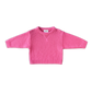 Grown Merino Blend Knit Pull Over Raspberry