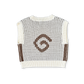 Grown Organic Swirl Knit Vest Milk *Pre-order*