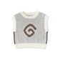 Grown Organic Swirl Knit Vest Milk *Pre-order*