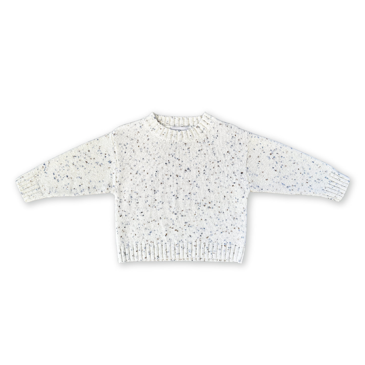 Grown Organic Funfetti Knit Pull Over Surf *Pre-order*