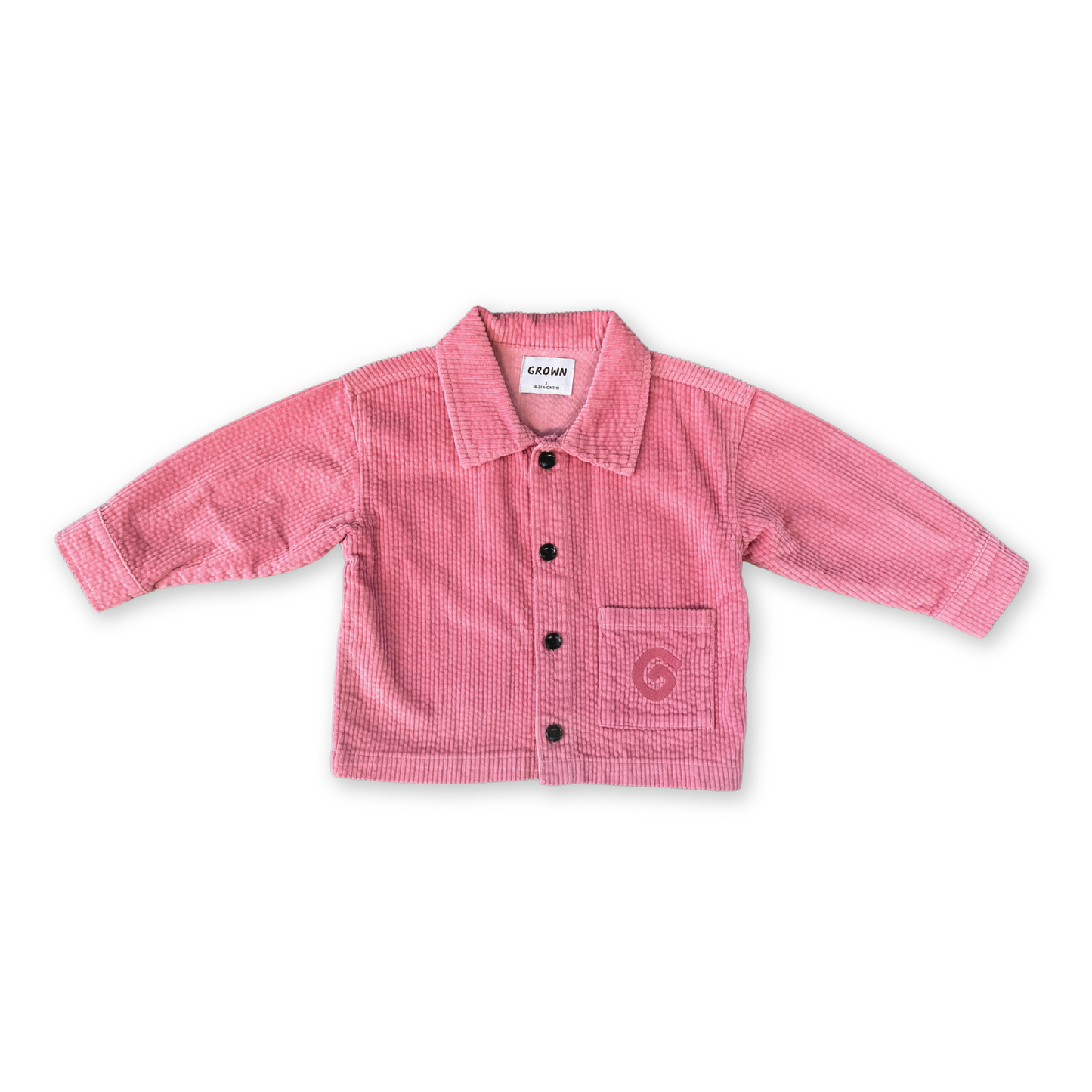 Grown Organic Cord Shirt Jacket Sorbet *Pre-order*