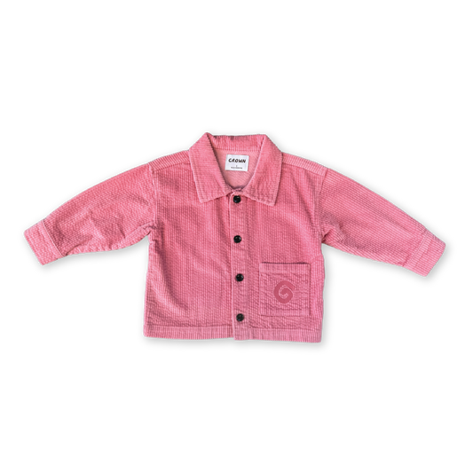 Grown Organic Cord Shirt Jacket Sorbet *Pre-order*