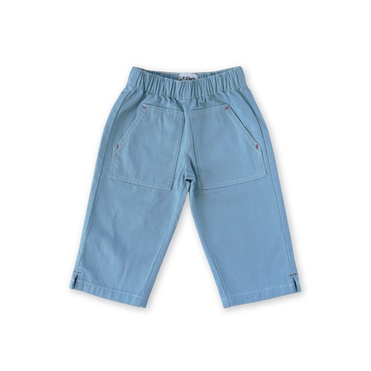 Grown Organic Canvas Utility Pocket Pant Duck Egg *Pre-order*