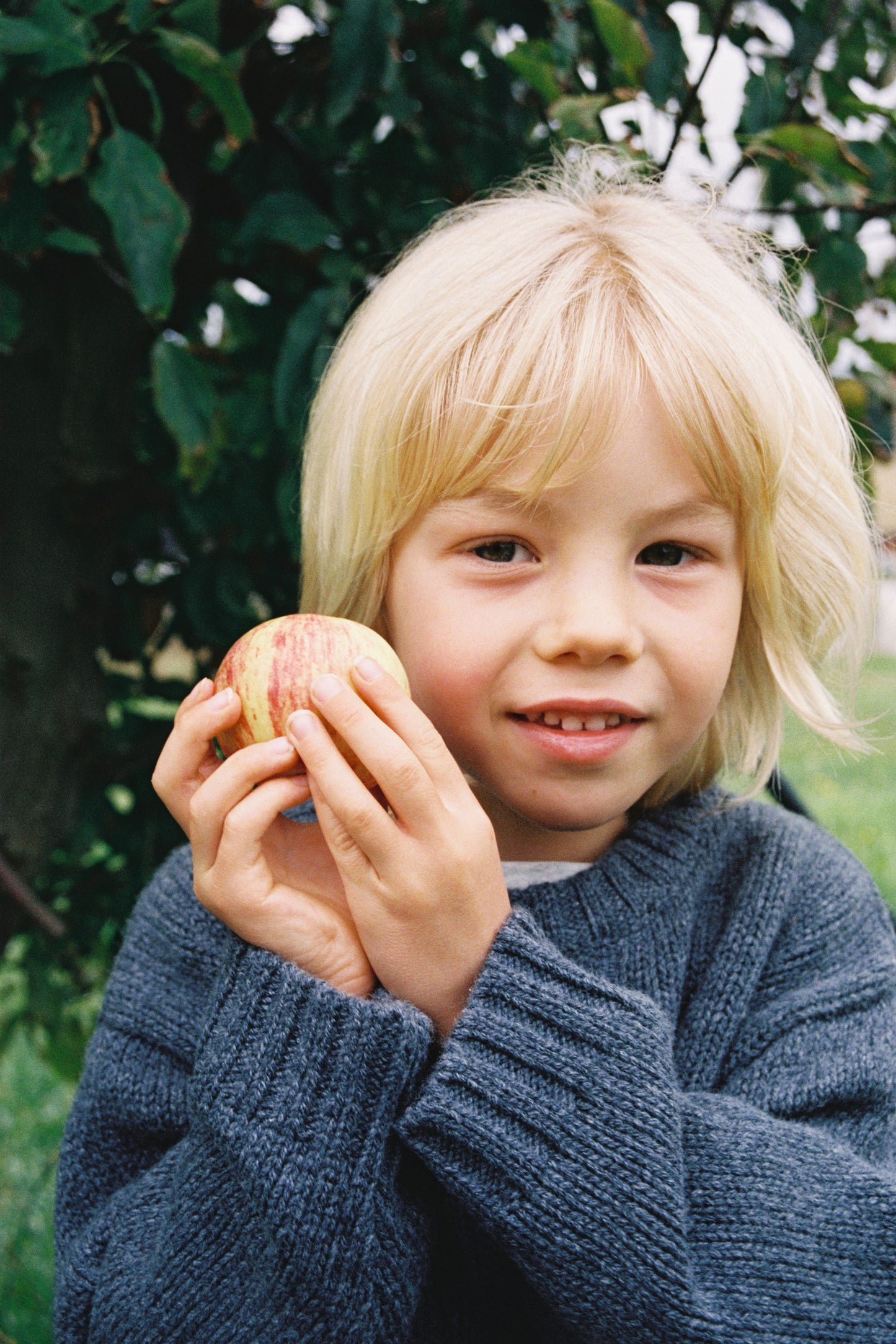 Grown Merino Blend Knit Pull Over Charcoal