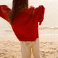 Grown Merino Blend Everyday Pull Over Flame