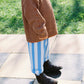 Grown Organic Milano Stripe Knit Pant Cobalt Ice