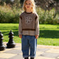 Grown Organic Fields Embroidery Knit Vest Espresso