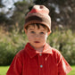 Grown Organic Striped Pixie Knit Beanie Earth