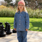 Grown Organic Starlight Embroidery Denim Shirt Jacket
