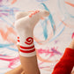 Grown Swirl Cotton Socks Milk