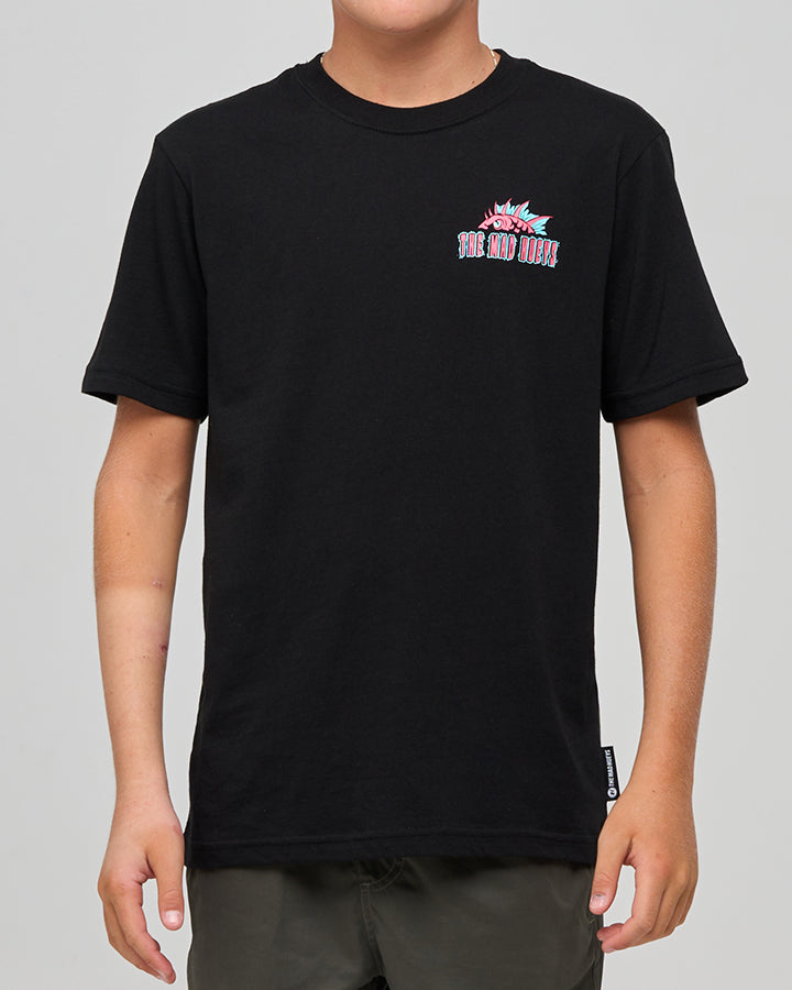 Mad Hueys King Cod Codzilla Tee Black