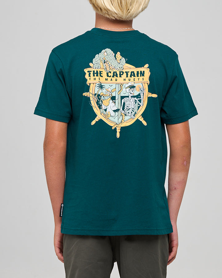 Mad Hueys Croc Captain Tee Atlantic