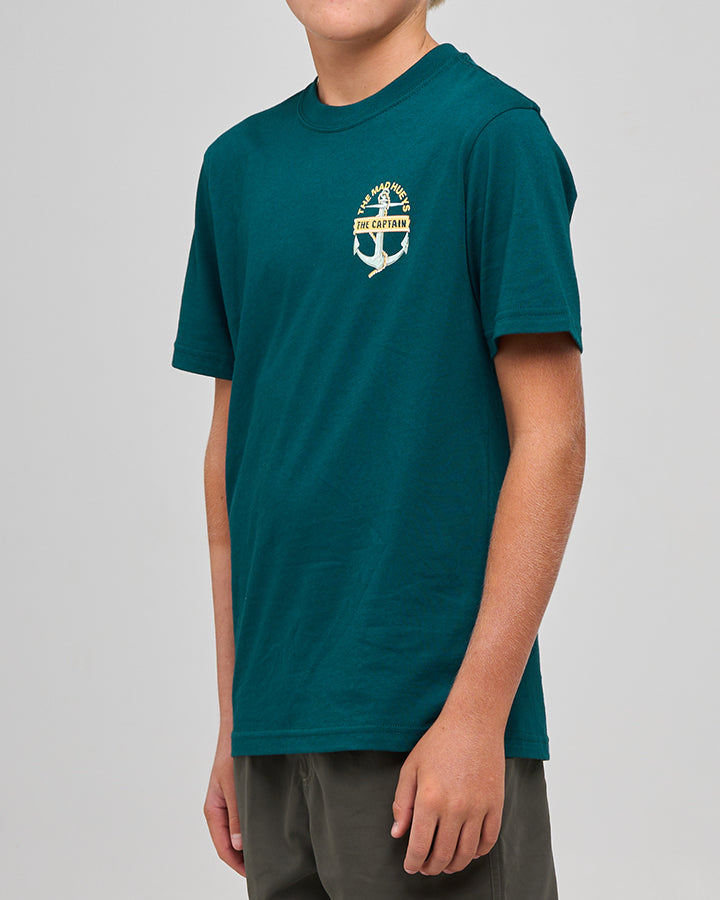Mad Hueys Croc Captain Tee Atlantic