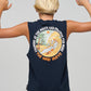 Mad Hueys Frothing For More Muscle Tee Navy