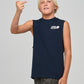 Mad Hueys Frothing For More Muscle Tee Navy
