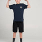 Mad Hueys Flame Anchor Tee Navy