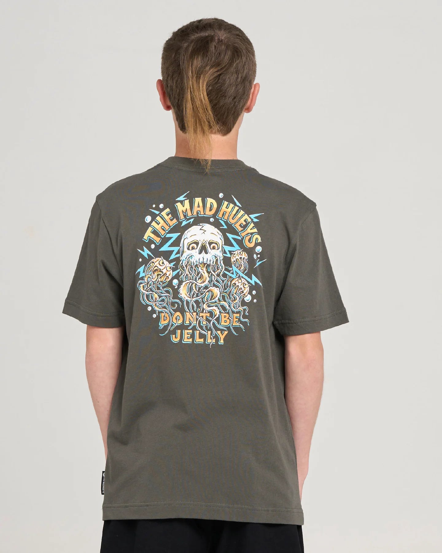 Mad Hueys Dont Be Jelly Tee Charcoal