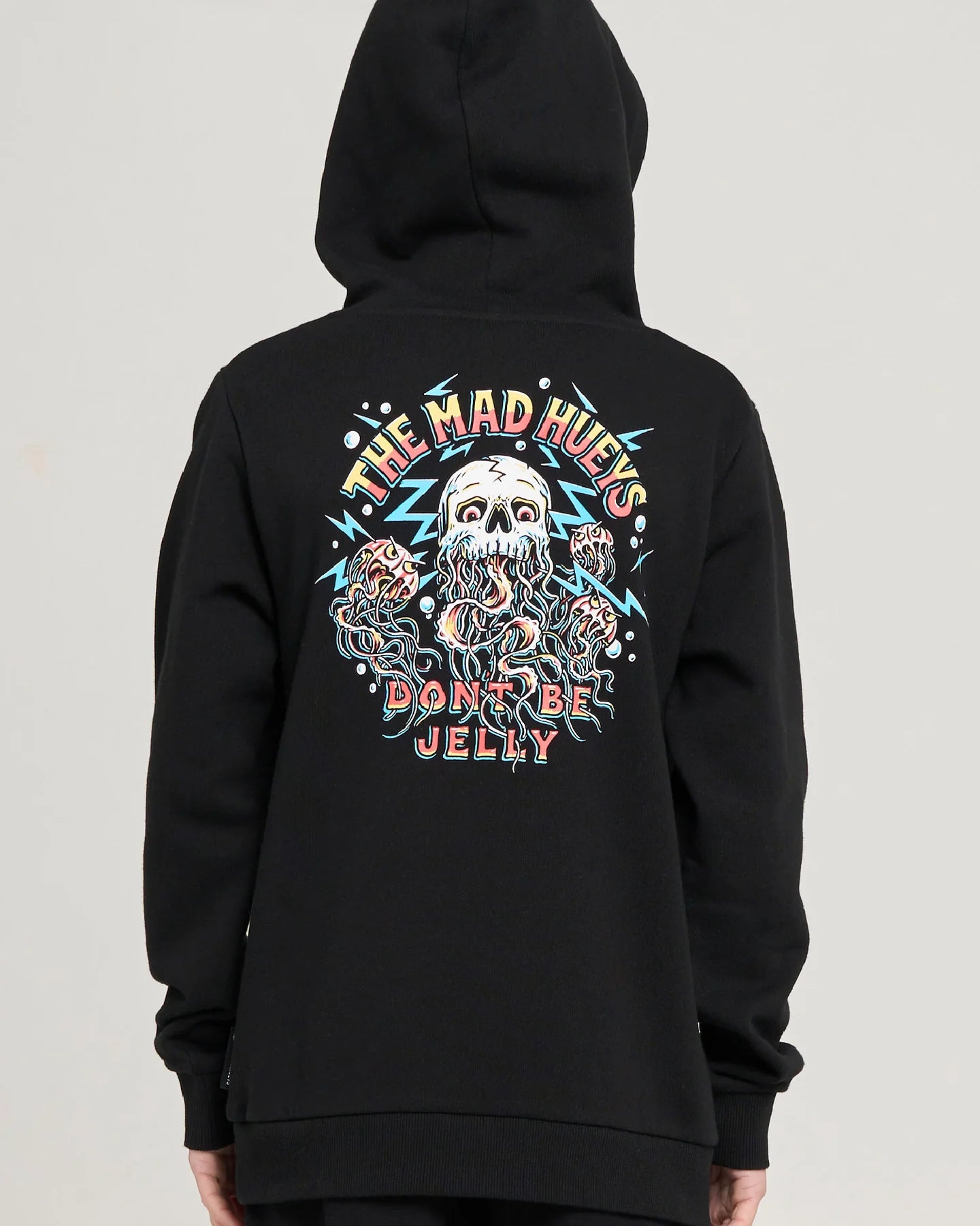 Mad Hueys Dont Be Jelly Hooded Pullover Black