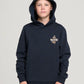 Mad Hueys Flame Anchor Hooded Pullover Navy