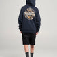 Mad Hueys Flame Anchor Hooded Pullover Navy
