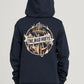 Mad Hueys Flame Anchor Hooded Pullover Navy