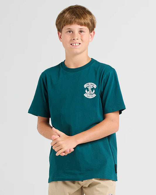Mad Hueys Skull Anchor Short Sleeve Tee Atlantic