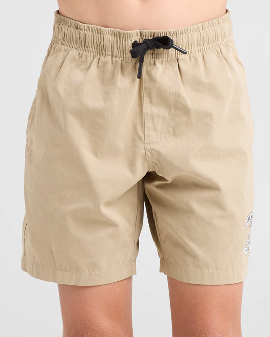 Mad Hueys Skull Anchor Volley Short Taupe