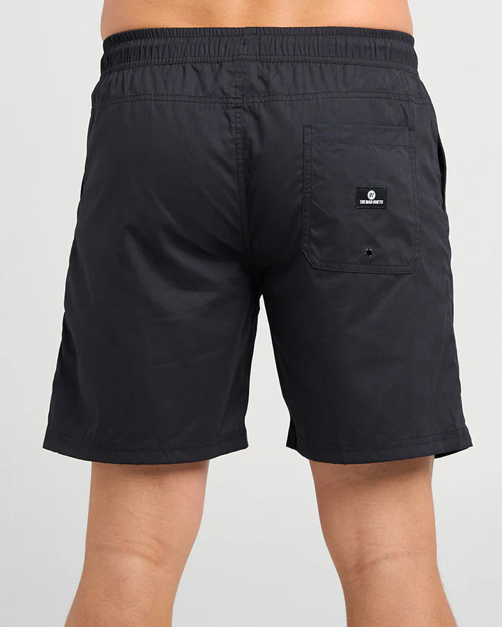 Mad Hueys Skull Anchor Swim Volley Short Black