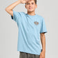 Mad Hueys The Sea Captain Tee Steel Blue