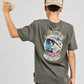 Mad Hueys Stay Frothing Tee Charcoal
