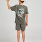 Mad Hueys Stay Frothing Tee Charcoal