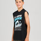 Mad Hueys Great Bite Shark Muscle Tee Black