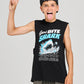 Mad Hueys Great Bite Shark Muscle Tee Black