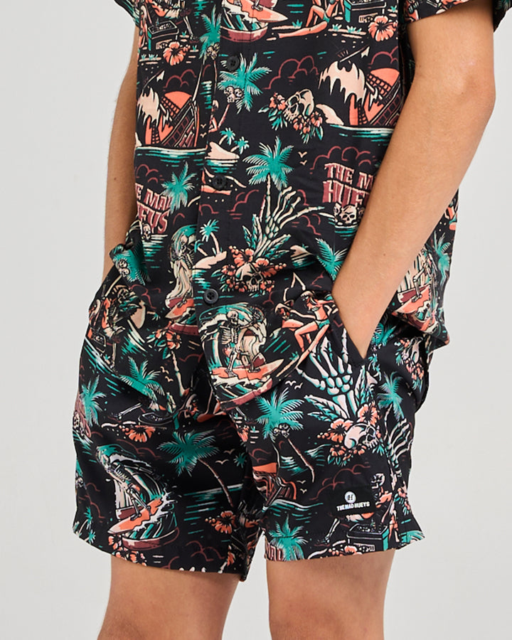 Mad Hueys She'll Be Right Volley Short Black