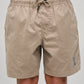 Mad Hueys Skull Anchor Swim Volley Short Taupe