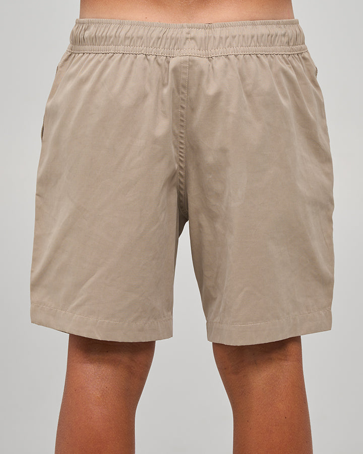 Mad Hueys Skull Anchor Swim Volley Short Taupe