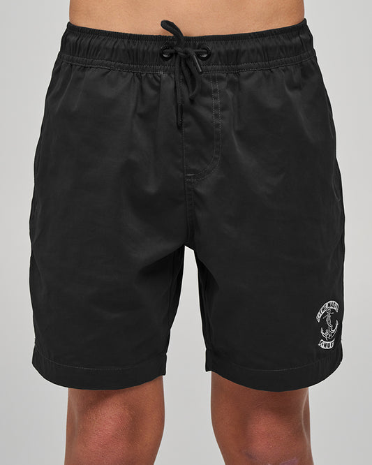 Mad Hueys Skull Anchor Swim Volley Short Black