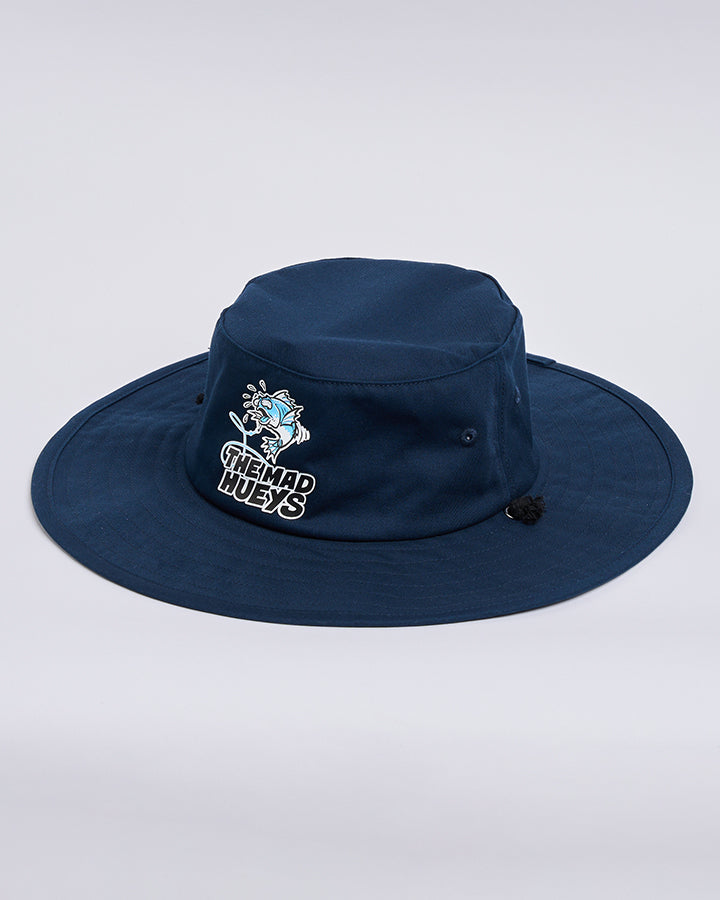 Mad Hueys Wide Brim Hat Great Bite Shark
