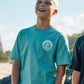 Mad Hueys Checker Hueys Tee Seafoam