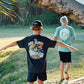 Mad Hueys Checker Hueys Tee Seafoam